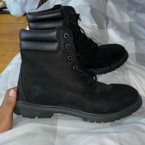 Black Timberland boots
